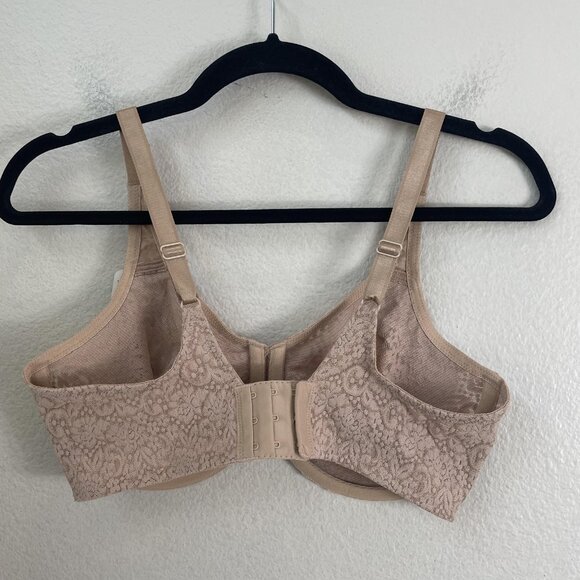 Wacoal Minimizer Bra Womens 36DD Beige Lace Underwire Full Cup Unlined 65547 - Picture 7 of 7
